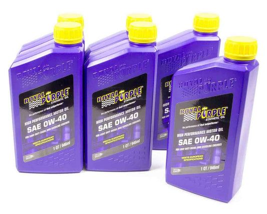 ROYAL PURPLE 0w40 Multi-Grade SAE Oil Case 6x1qt Bottles ROYAL PURPLE