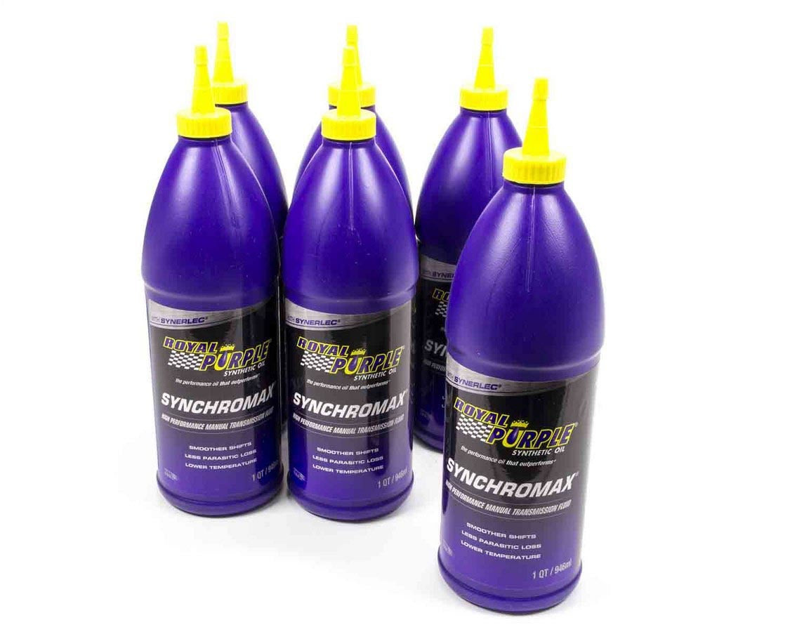 ROYAL PURPLE Synchromax Manual Trans Fluid Case 6x1qt Bottles ROYAL PURPLE