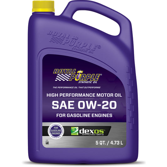 ROYAL PURPLE 0w20 Multi-Grade SAE Oil 5 Quart Bottle ROYAL PURPLE