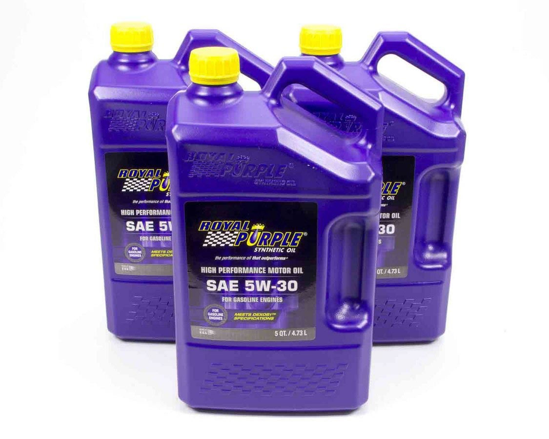 ROYAL PURPLE 5w30 Multi-Grade SAE Oil 3x5qt Bottles ROYAL PURPLE