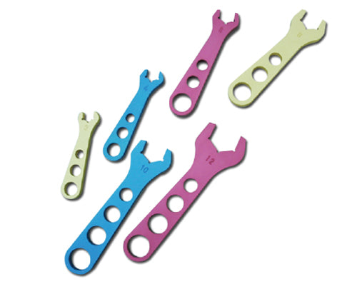 RACING POWER CO-PACKAGED Aluminum AN Wrench 6 Pc Set RACING POWER CO-PACKAGED