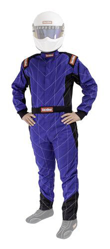 RACEQUIP Suit Chevron Blue Medium SFI-1 RACEQUIP