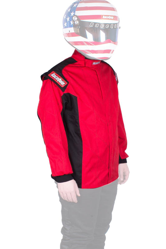 RACEQUIP Jacket Chevron Red Medium SFI-1 RACEQUIP