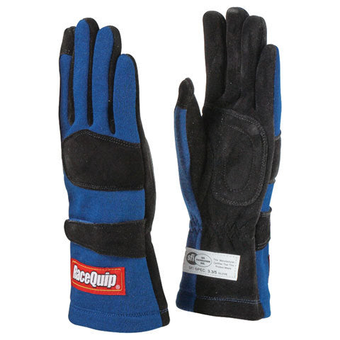 RACEQUIP Gloves Double Layer Small Blue SFI RACEQUIP