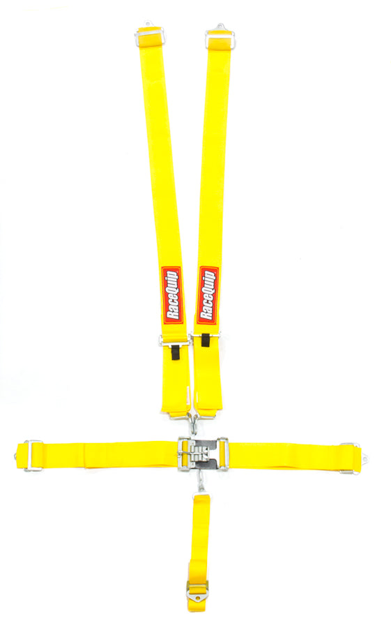 RACEQUIP 5pt Harness Set L&L Yellow SFI RACEQUIP