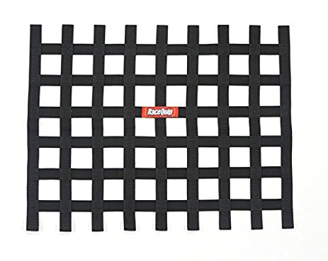 RACEQUIP Ribbon Window Net Black Non-SFI RACEQUIP