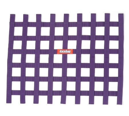 RACEQUIP Ribbon Window Net Purple Non-SFI 18in x 24in RACEQUIP