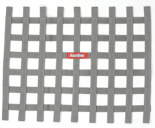 RACEQUIP Ribbon Window Net Platinum Non-SFI 18 x 24 RACEQUIP