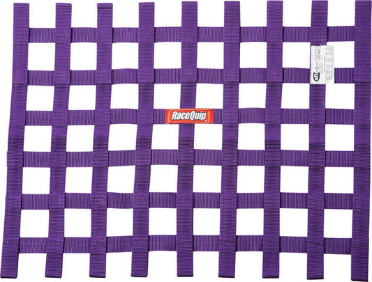 RACEQUIP Ribbon Window Net SFI Purple RACEQUIP