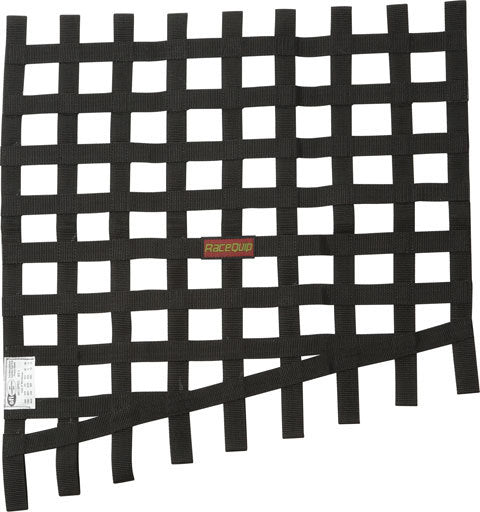 RACEQUIP Window Net Drag 24 to 18x23 SFI Black RACEQUIP