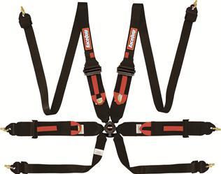 RACEQUIP 6pt Harness Camlock P/U Lap Black HNR FIA RACEQUIP