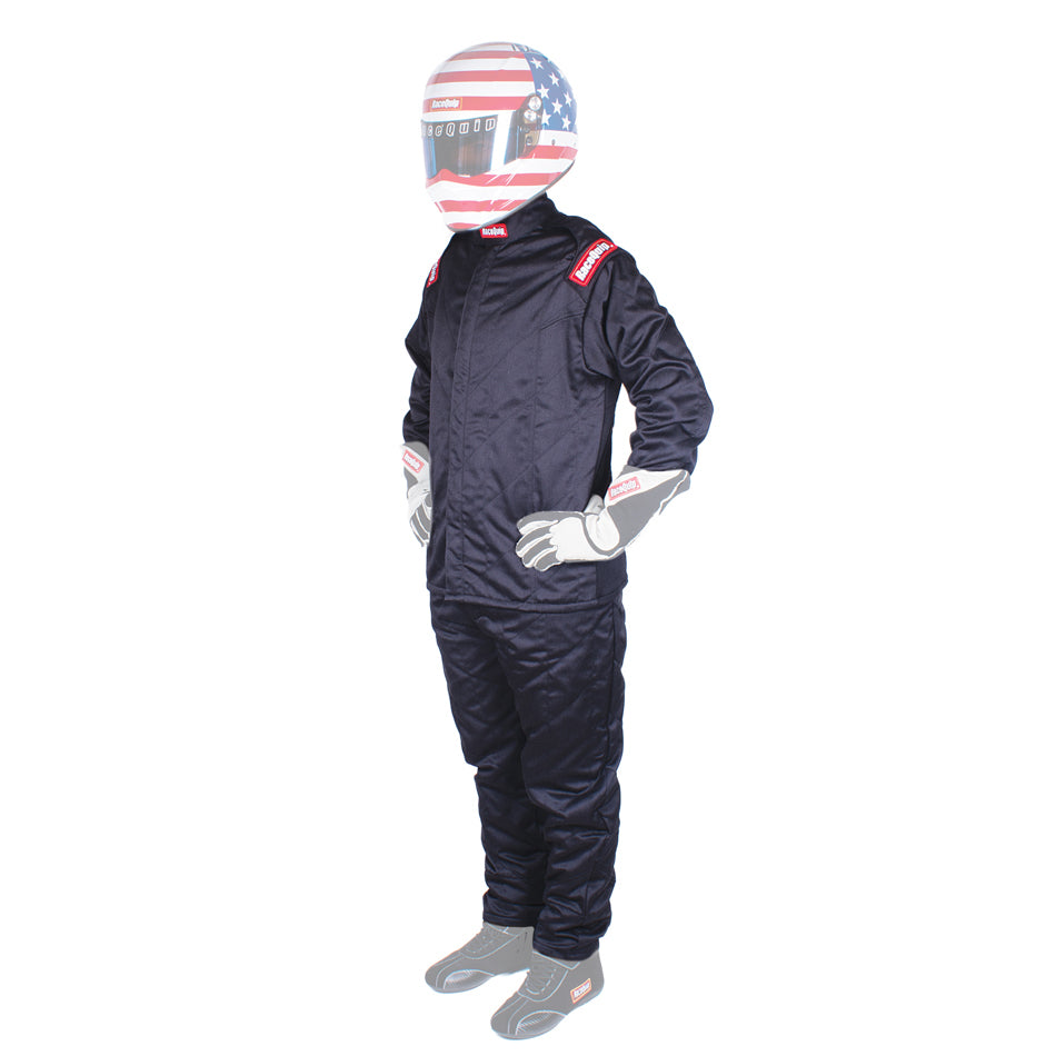 RACEQUIP Jacket Chevron-5 Black Medium SFI-5 RACEQUIP