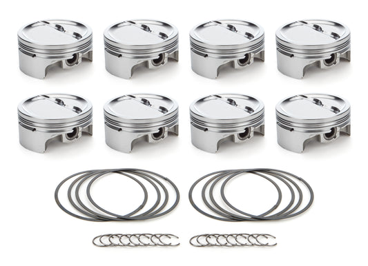 SBC Dished Piston Set 4.155 Bore -24.8cc RACE TEC PISTONS