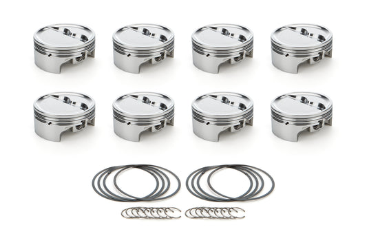 SBC Dished Piston Set 4.155 Bore -25.5cc RACE TEC PISTONS