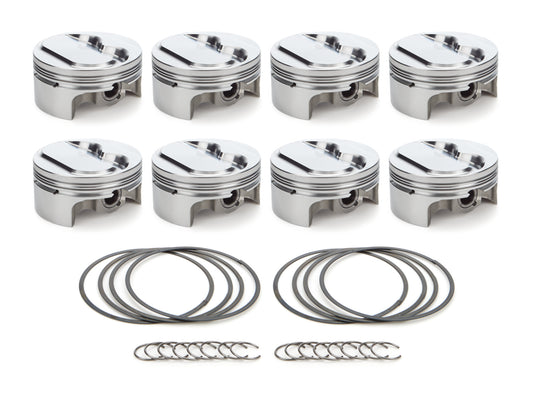 SBC Dome Piston Set 4.155 Bore +3.8cc RACE TEC PISTONS