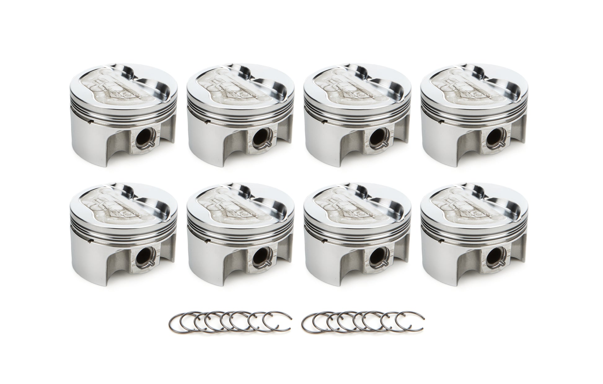 SBF Dished Piston Set 4.030 Bore -9.5cc RACE TEC PISTONS