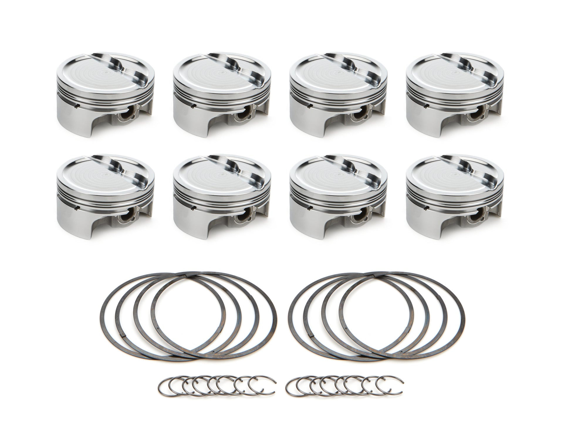 SBF Dished Piston Set 4.040 Bore -16.5cc RACE TEC PISTONS