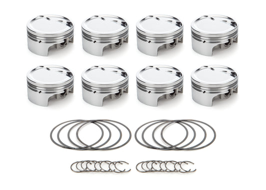 SBF Dish Piston Set w/TW 4.030 Bore -16cc RACE TEC PISTONS