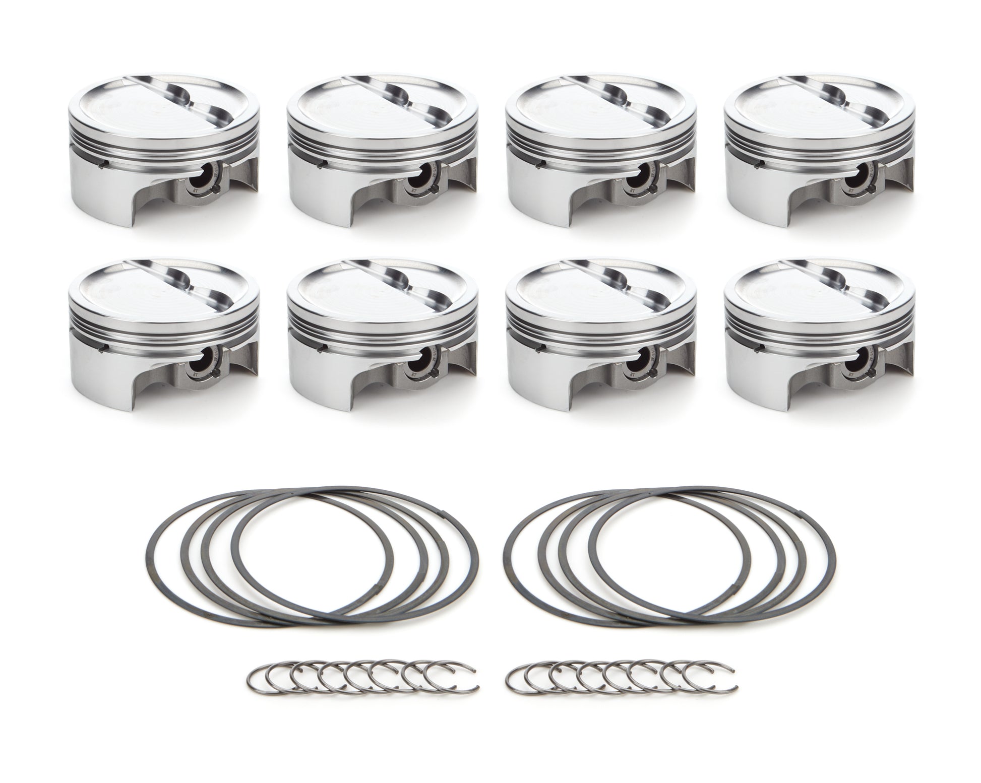 SBC Dished Piston Set 4.040 Bore  -19.4cc RACE TEC PISTONS