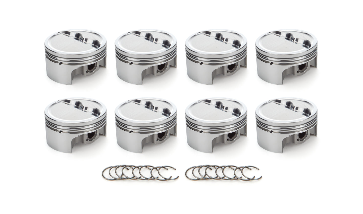 SBC Dished Piston Set 4.030 Bore -  12.3cc RACE TEC PISTONS