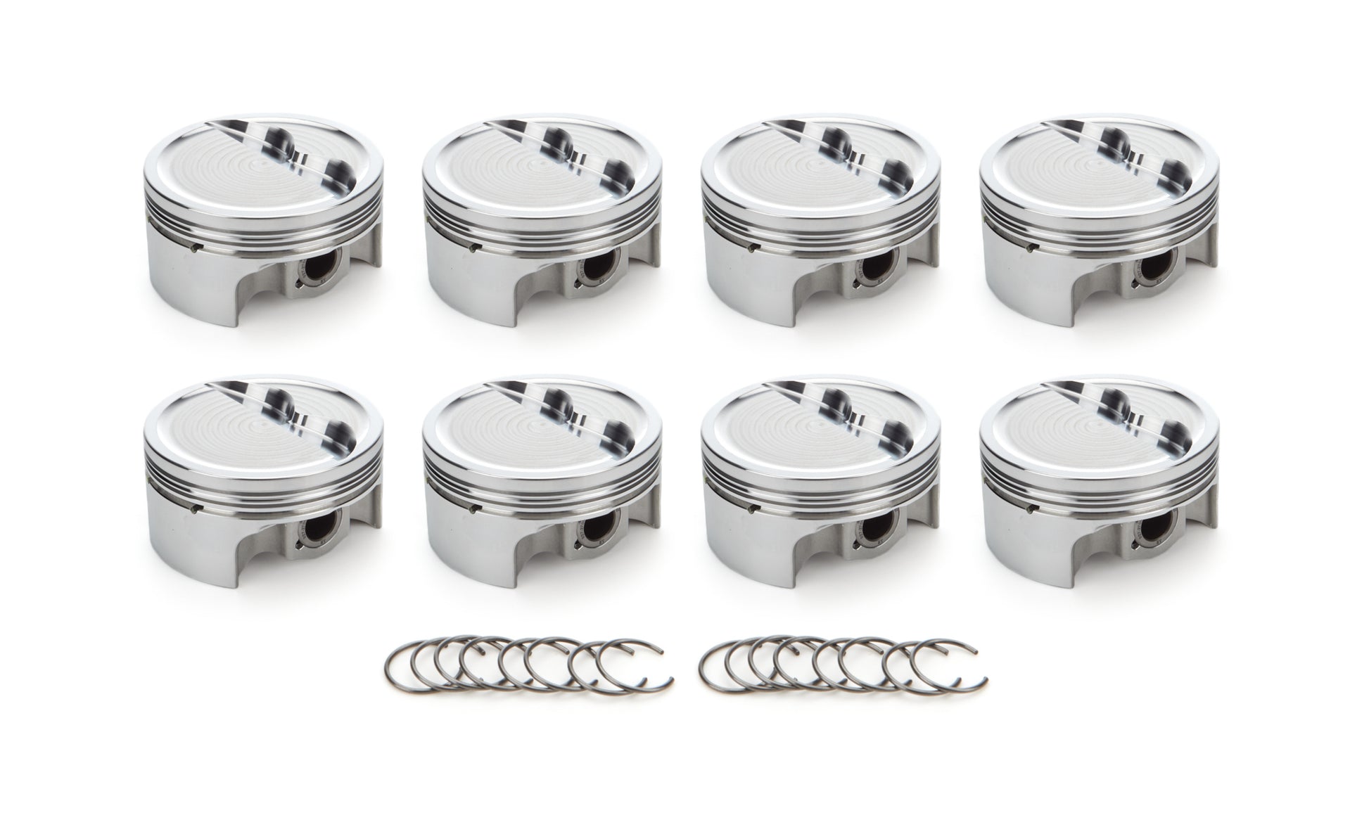 SBC Dished Piston Set 4.040 Bore -  12.7cc RACE TEC PISTONS