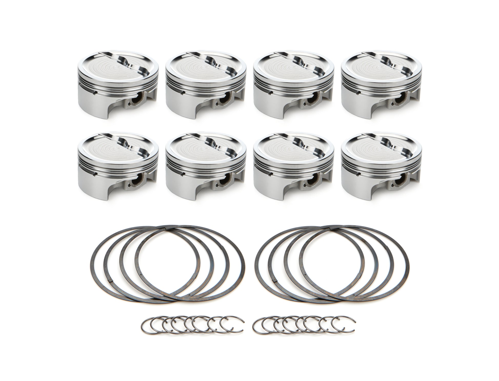 SBC Dished Piston Set 4.030 Bore -  18.9cc RACE TEC PISTONS