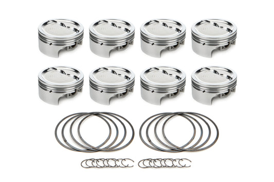 SBC Dished Piston Set 4.155 Bore -  23.9cc RACE TEC PISTONS