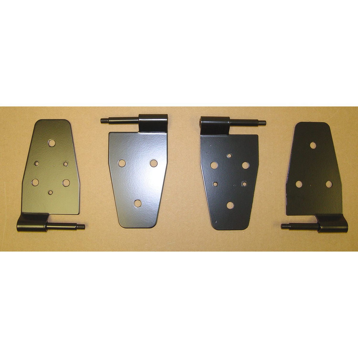 Door Hinge Kit Black 87- 06 Jeep Wrangler TJ RUGGED RIDGE