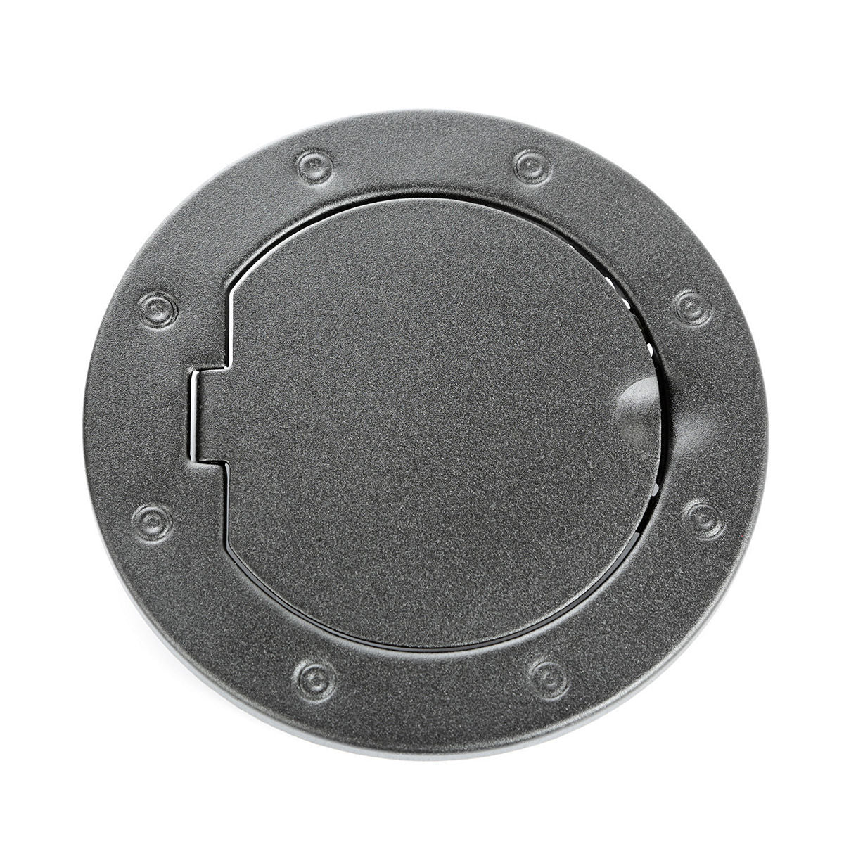 Non-Locking Gas Cap Door Textured Blak 07-18 Jeep RUGGED RIDGE