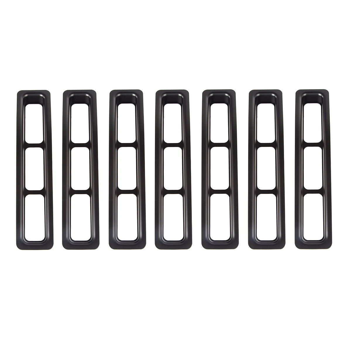 Grille Inserts Black 97- 06 Jeep Wrangler TJ RUGGED RIDGE