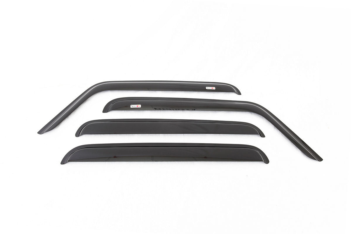 Window Rain Deflectors 07-18 Jeep Wrangler JKU RUGGED RIDGE