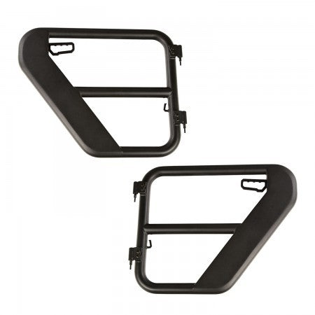 Tube Doors Rear Textured Black 18-  Wrangler JL RUGGED RIDGE