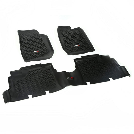 Floor Liner Kit Black 4 Door 07-18 Jeep Wrang RUGGED RIDGE