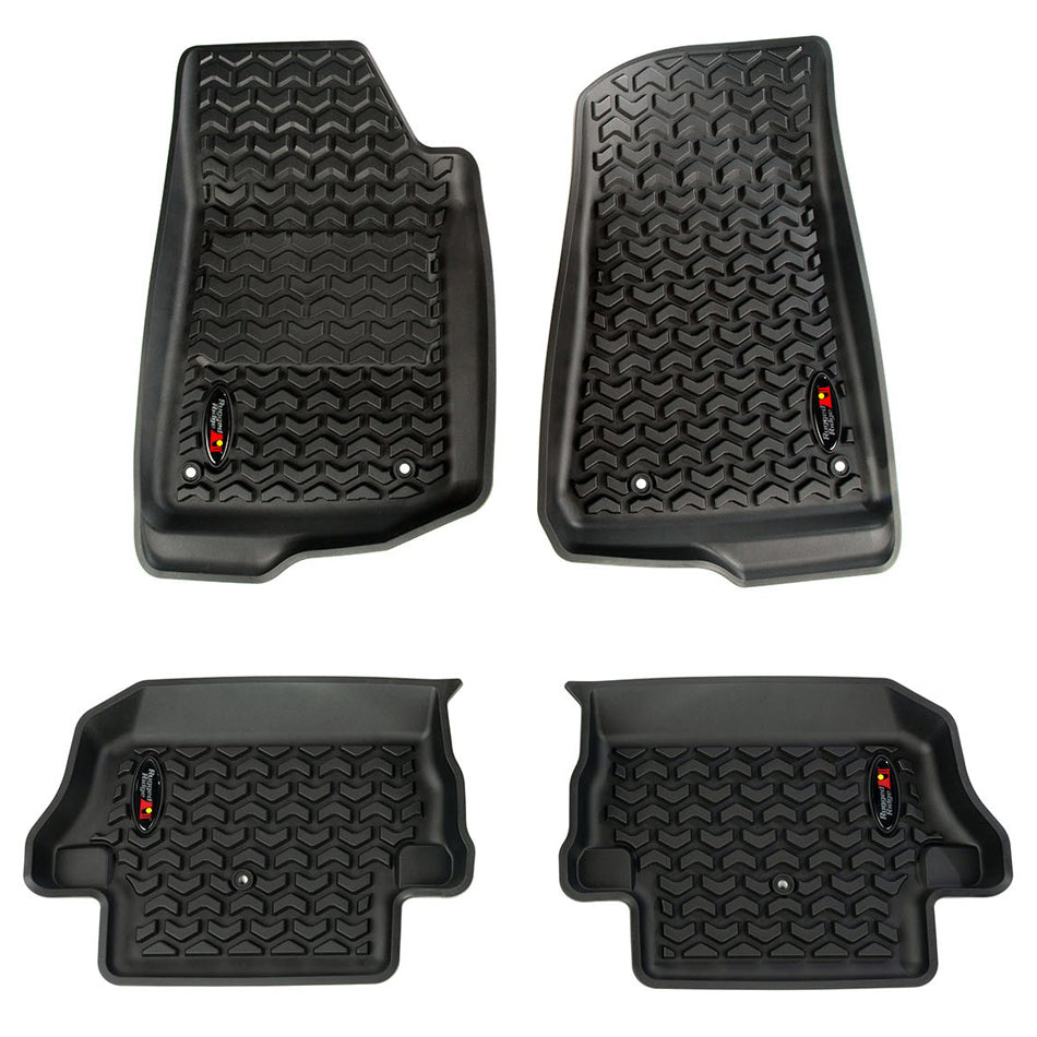 Front & Rear Floor Liner 18-   Jeep Wrangler JL RUGGED RIDGE