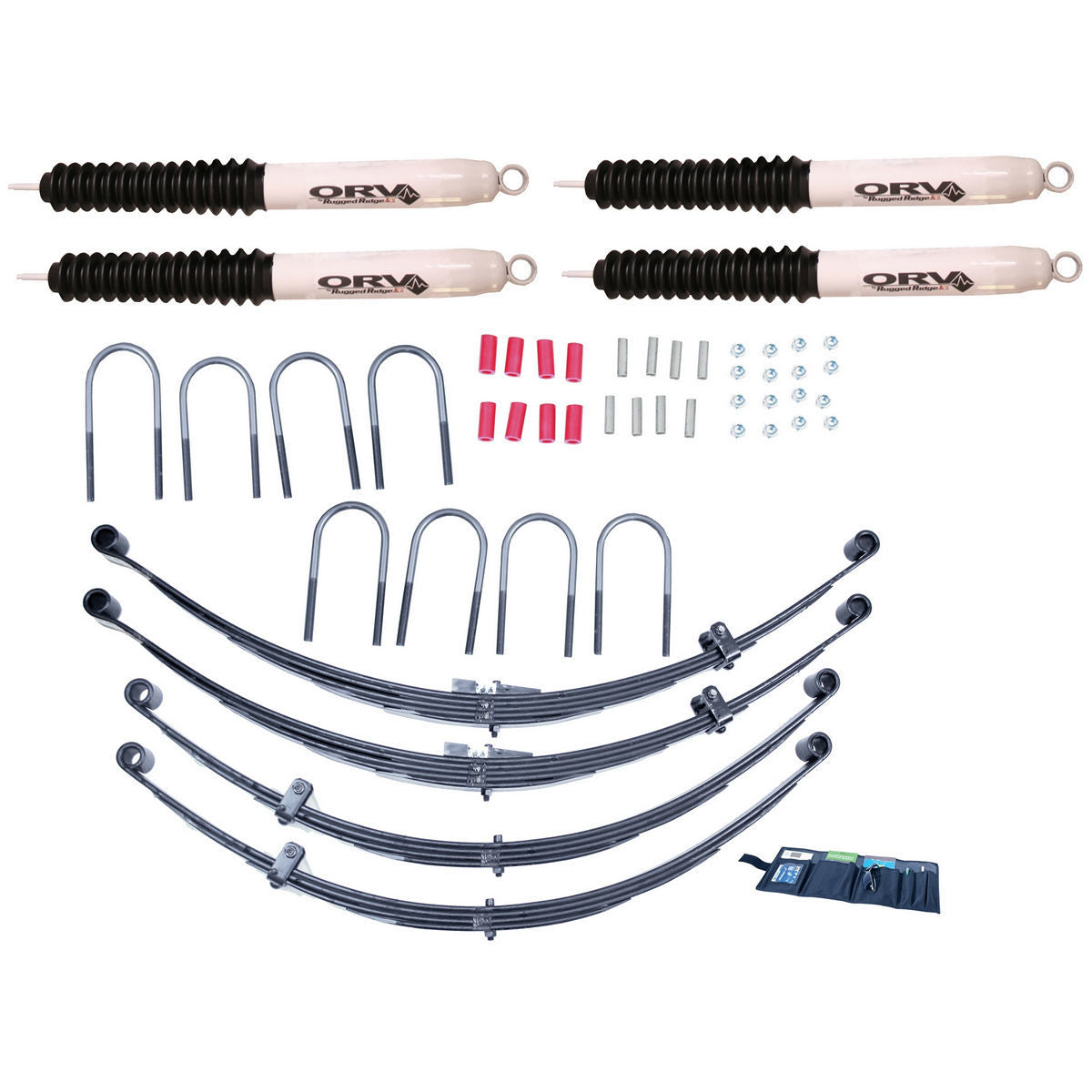 Suspension Lift Kit  4 I nch  Shocks; 55-75 Jeep RUGGED RIDGE