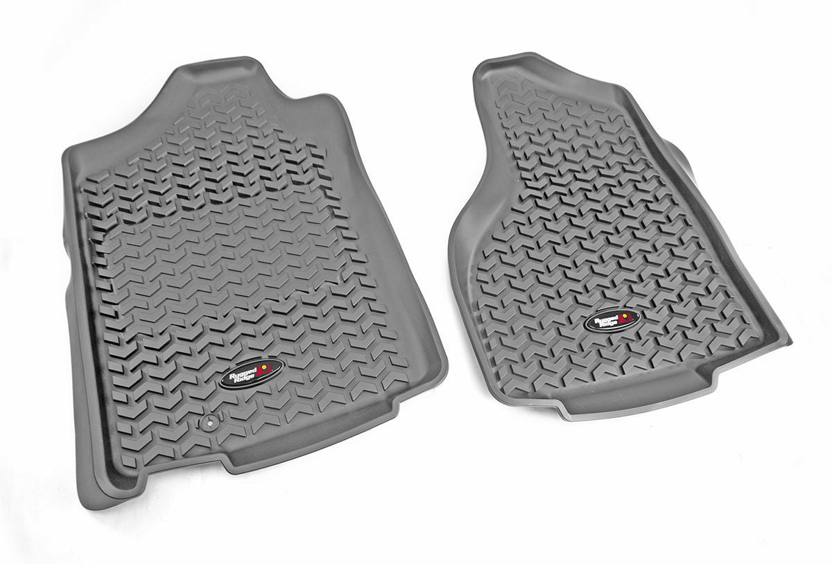 Floor Liner  Front; Gray 2009-2011 Dodge Ram 15 RUGGED RIDGE