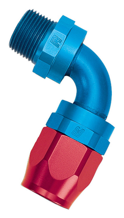 RUSSELL 90 Deg. Full Flow Hose End #6 - 1/4 NPT RUSSELL