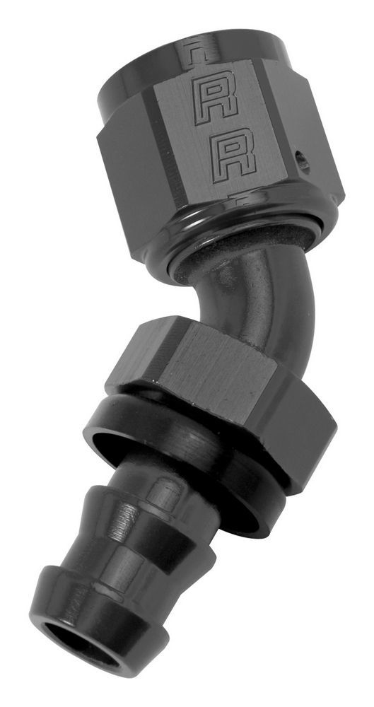 RUSSELL Twist-Lok Hose End #6 45 Deg Black RUSSELL