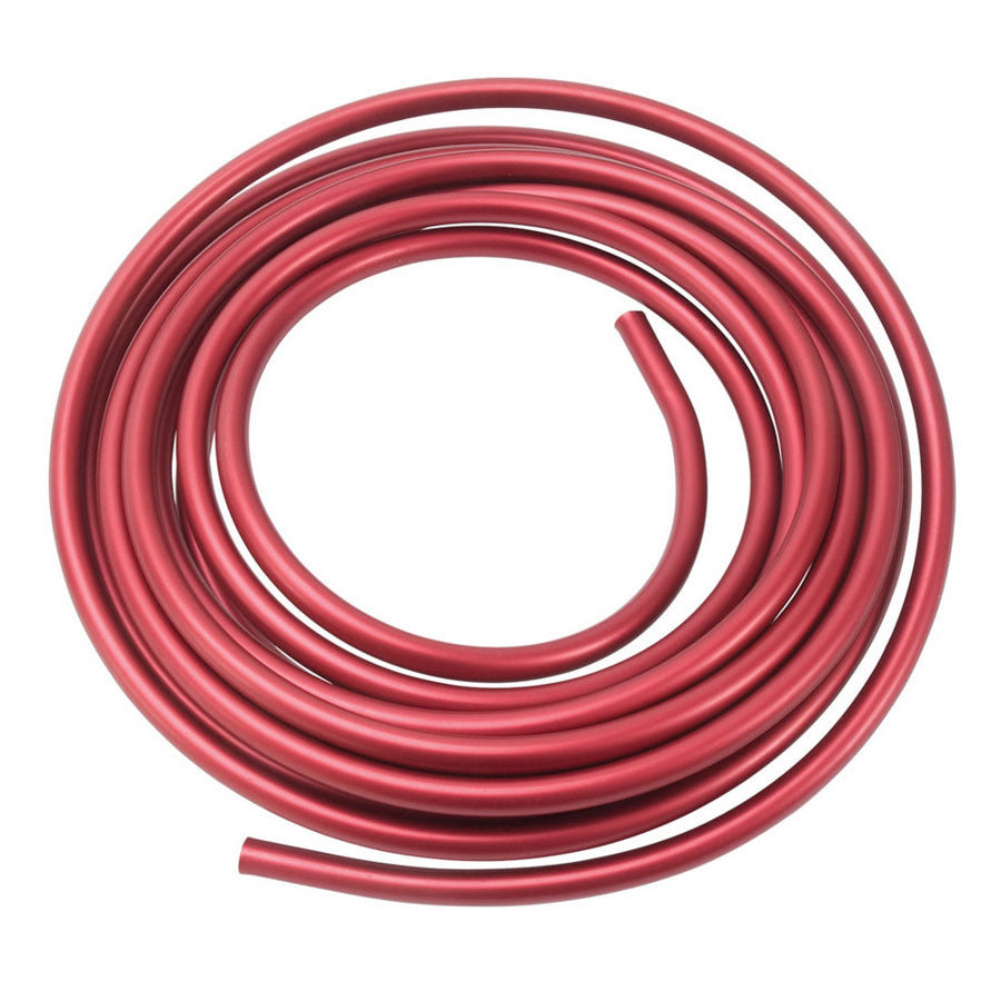 RUSSELL 3/8 Aluminum Fuel Line 25ft - Red Anodized RUSSELL