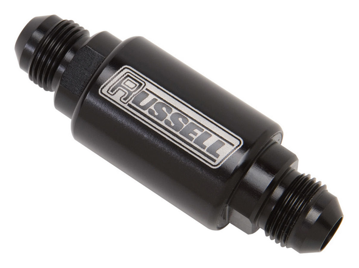 RUSSELL P/C #6 3in Fuel Filter - Black RUSSELL