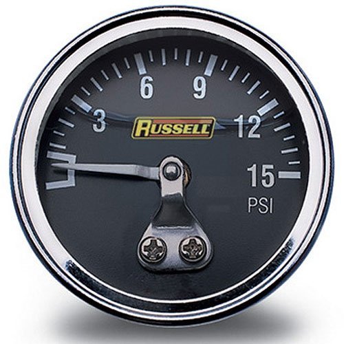 RUSSELL 0-15 PSI Fuel Pressure Gauge RUSSELL