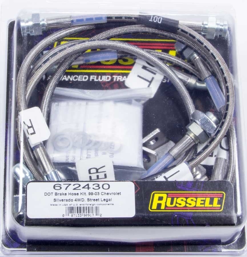 RUSSELL Brake Line Kit 99-04 Chevy Truck RUSSELL