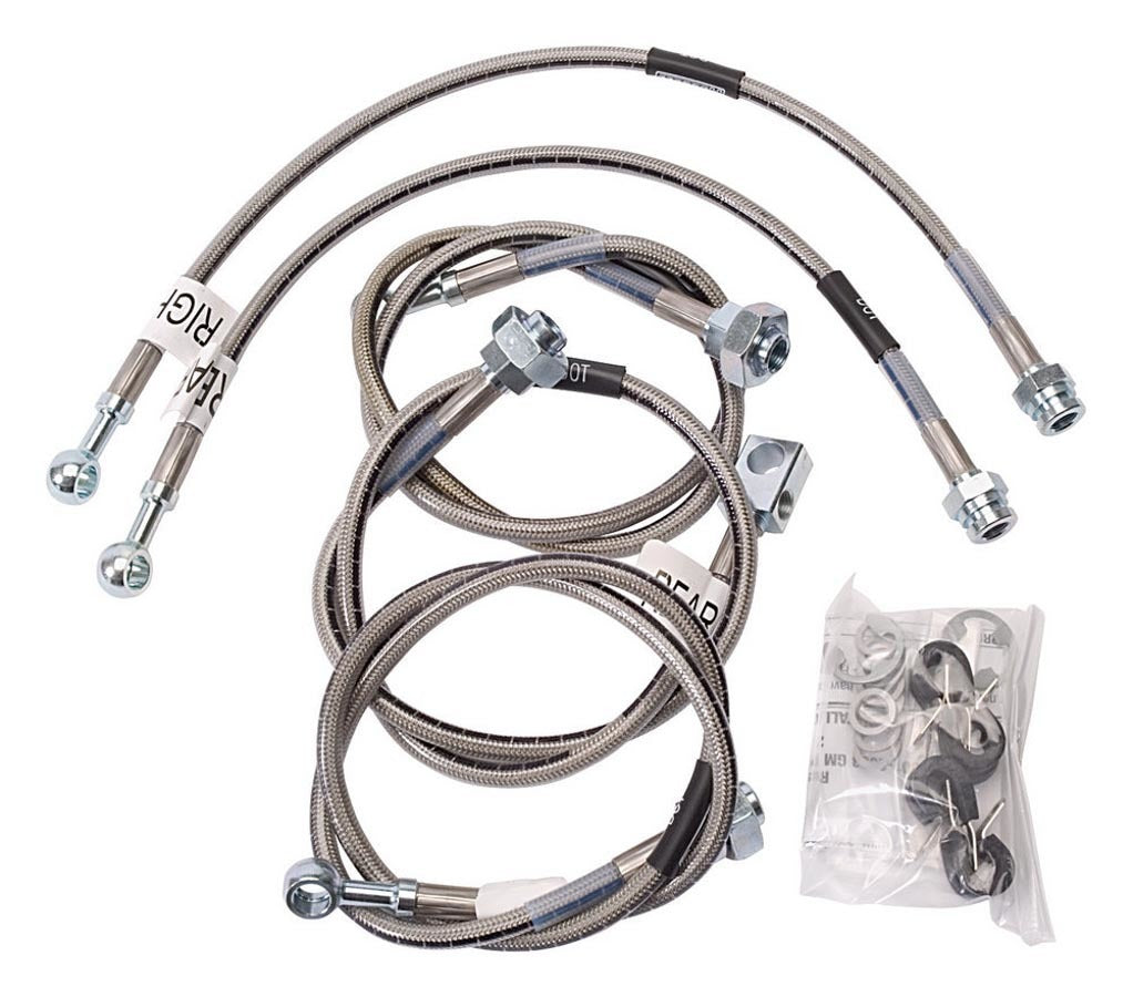 RUSSELL S/S Brake Line Kit 01-06 GM HD Trucks RUSSELL