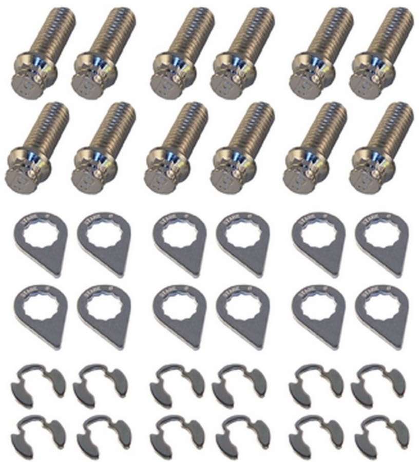 Header Bolt Kit - 12pt. 3/8-16 x 1in (12) STAGE 8 FASTENERS