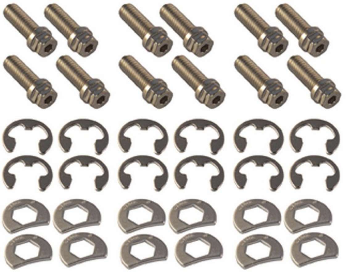 S/S Header Bolt Kit - 6pt. 3/8-16 x 1in (12) STAGE 8 FASTENERS