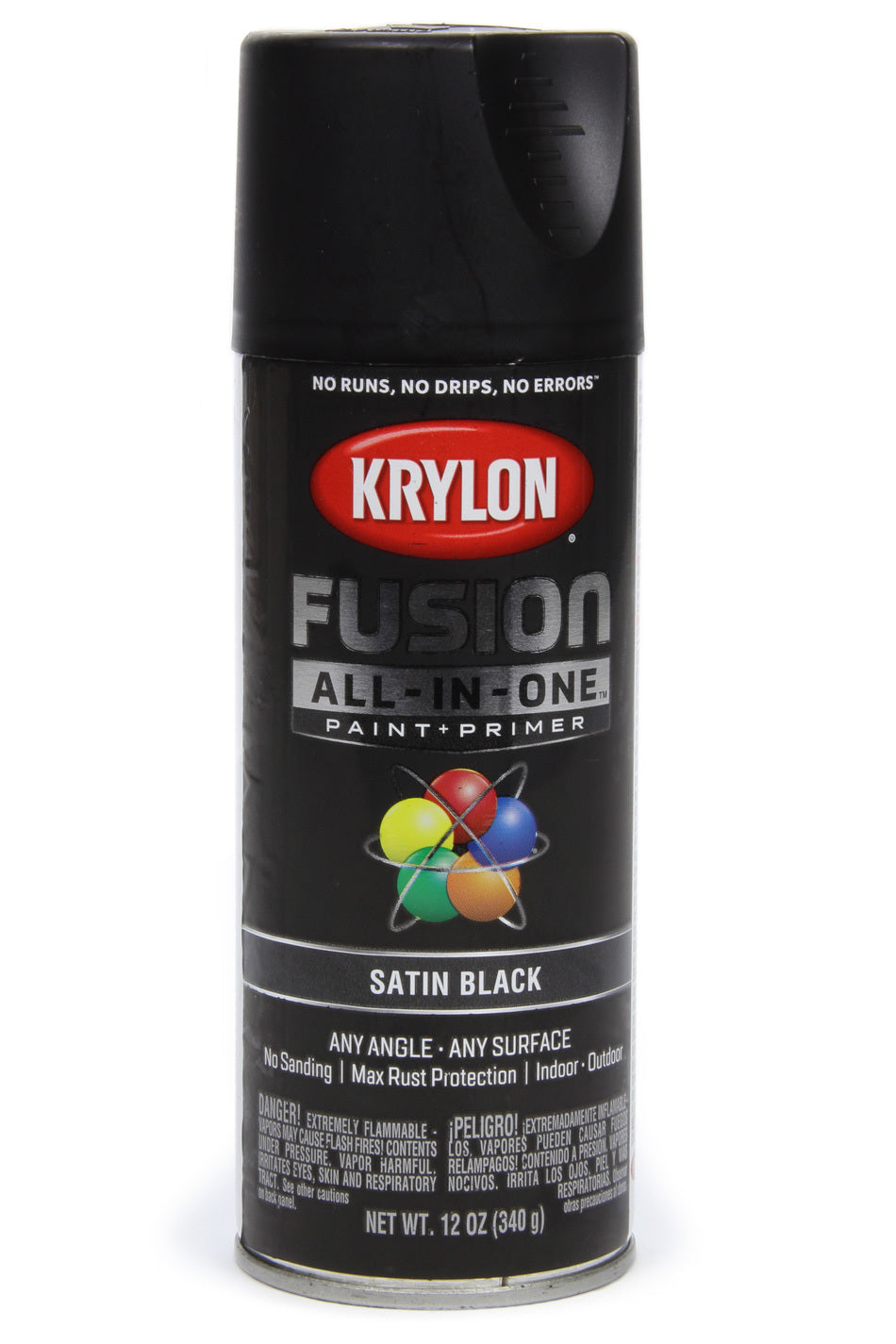 Paint Satin Black 12oz Krylon Fusion DUPLI-COLOR/KRYLON