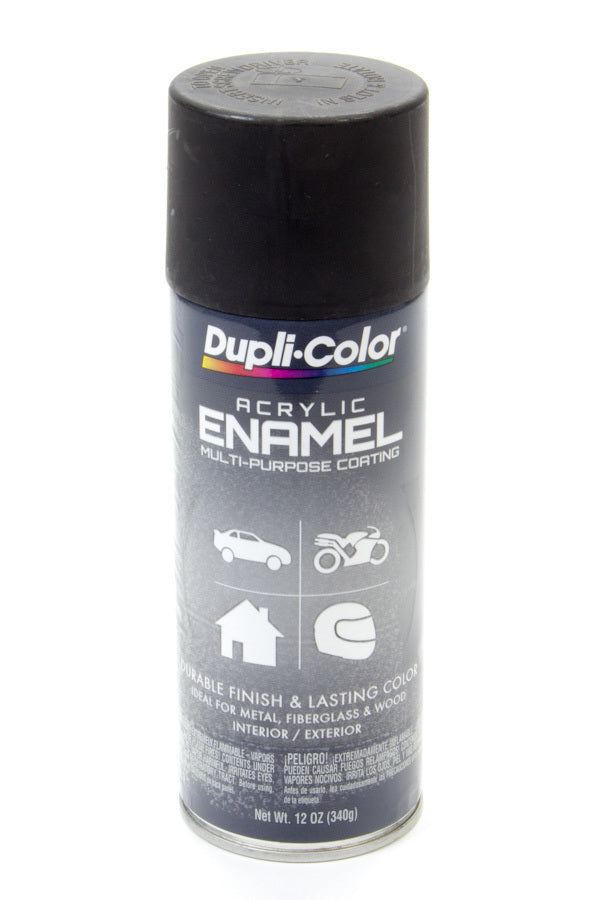 Semi Gloss Black Enamel Paint 12oz DUPLI-COLOR/KRYLON