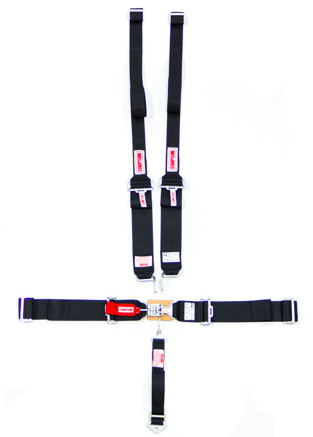 Harness Set 5pt HANS L/L B/I P/D Black SIMPSON SAFETY