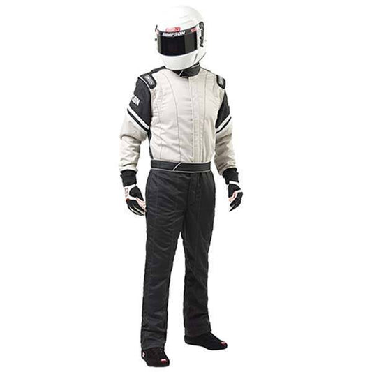 LEGEND 2 SUIT LARGE GRAY/BLACK SIMPSON SAFETY