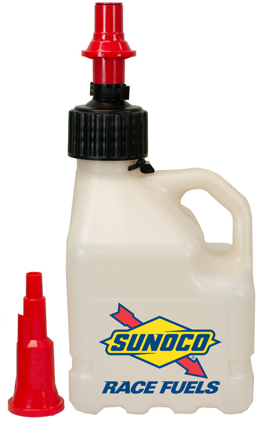 Clear Sunoco 3 Gallon Utility Jug w/ Fastflo SUNOCO RACE JUGS